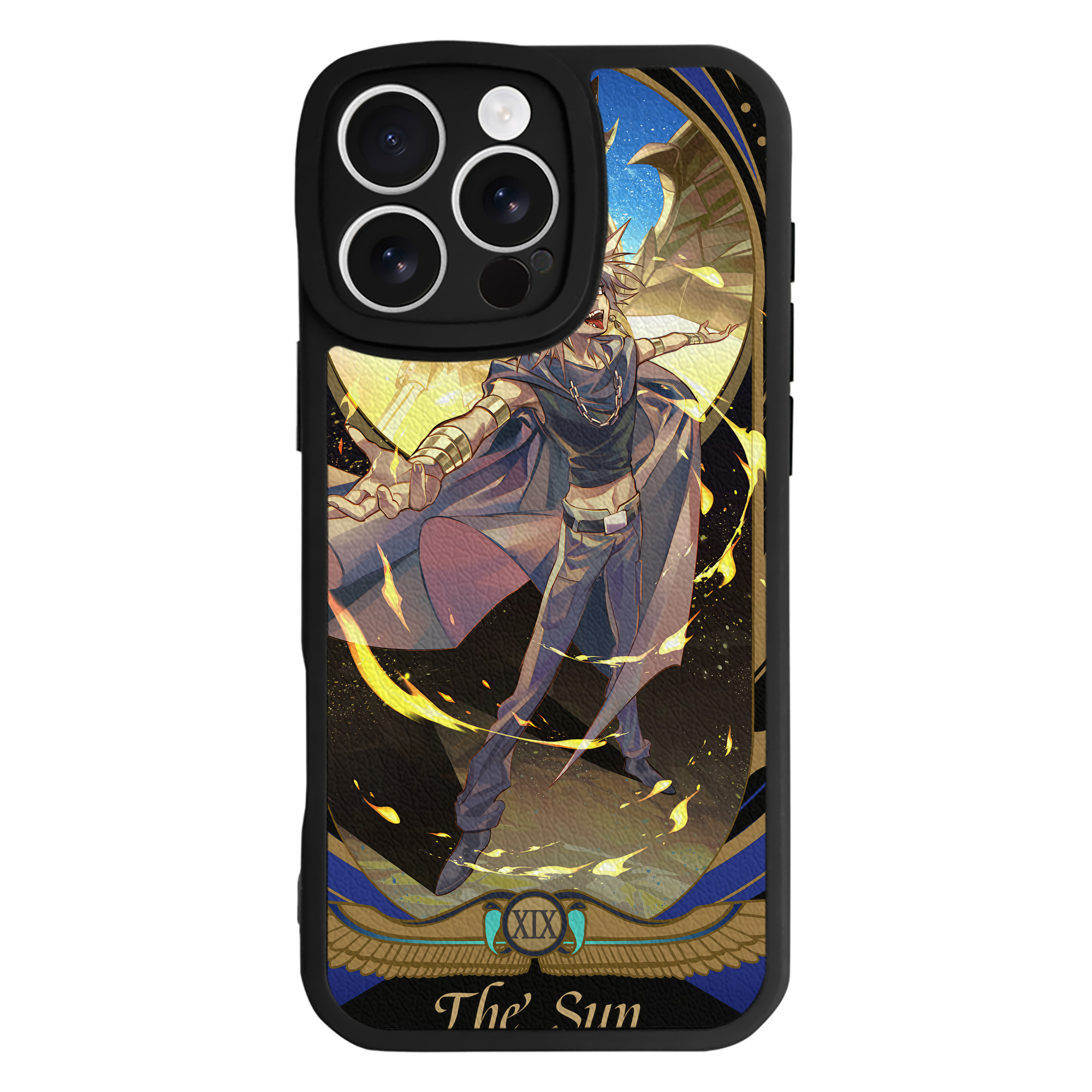 （画像用） 遊☆戯☆王 Yu-Gi-Oh! 【iPhone 16シリーズ対応】シリコンスマホケース（レザー調） 材質：シリコン